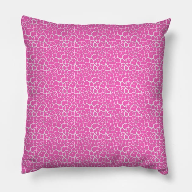 Elephant Print Skin Pattern Pink Pillow by Design_Lawrence