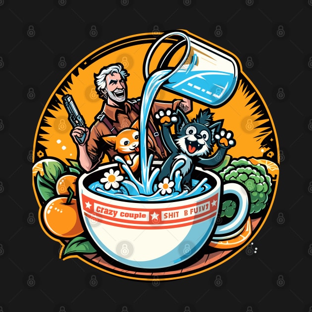 Galactic Brew Adventure Chibi Design - Whimsical Sci-Fi Fantasy Style by diegotorres