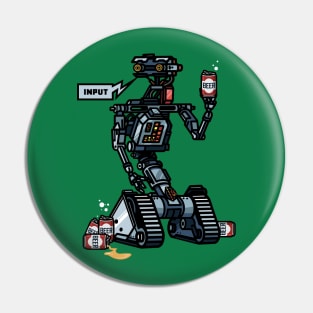 Short Circuit Johnny 5 Beers Pin