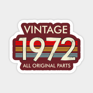 Vintage 1972 All Original Parts Magnet