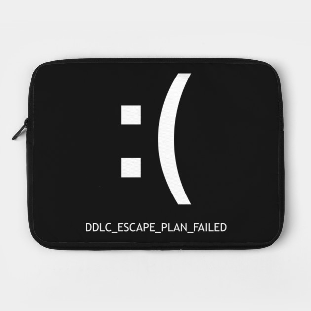 DDLC_ESCAPE_PLAN_FAILED Doki Doki Literature Club Laptop Case
