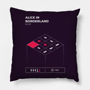 alice in borderland s1:e1 Pillow