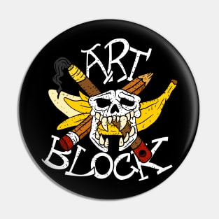 art block, the artist struggle, now as band logo. Pin