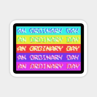 "An Ordinary Day" Vintage Vaporwave Aesthetic Magnet