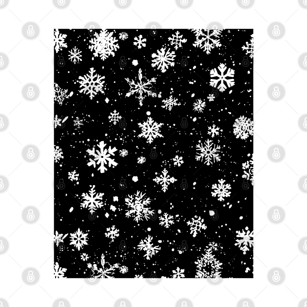 SnowFlakes Snowfall Pattern by Trippycollage