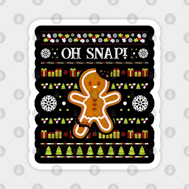 Gingerbread Man Christmas Cookie Costume Baking Team Magnet by Happy Shirt