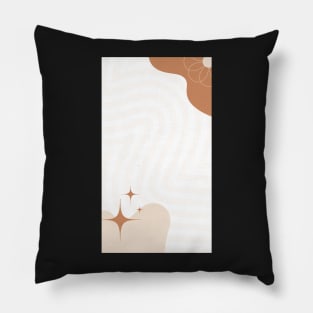 Essence of Simplicity: Aesthetic Abstract Shapes Pillow