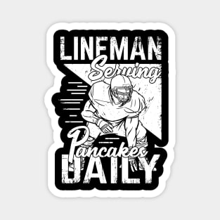 American Football Player Offensive Lineman Gift Magnet