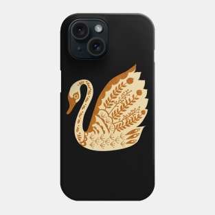 Folk Swan Phone Case