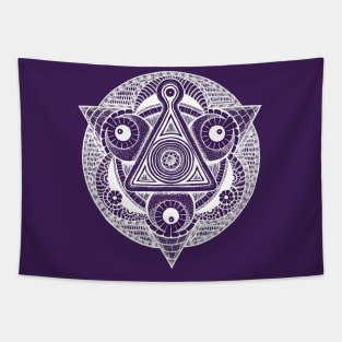 Moon Dust and Pyramids Tapestry