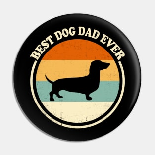 Best Dog Dad Ever Dachshund Vintage Pin