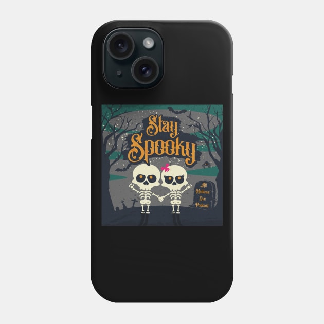 Skeleton Love Phone Case by All Hallows Eve Podcast 