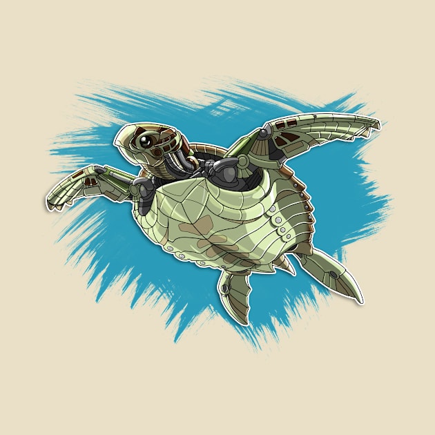 Mechanimal - Sea Turtle by derangedhyena