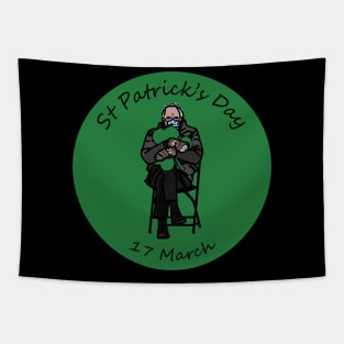 Bernie Sanders Mittens St Patricks Day Tapestry