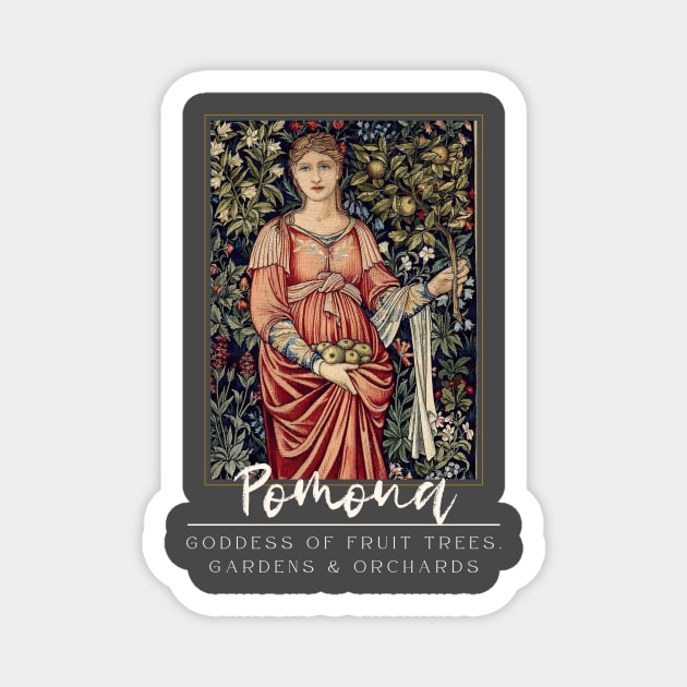 Pomona, Goddess of Fruit Trees, Gardens & Orchards Magnet by Golden Eagle Design Studio