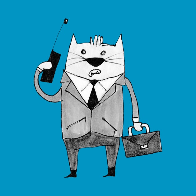 Executive cat by pencildog