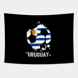 Uruguay Qatar 2022 World Cup, Uruguay Soccer Team 2022 Supporter Funny Uruguay Flag Futbol Tapestry