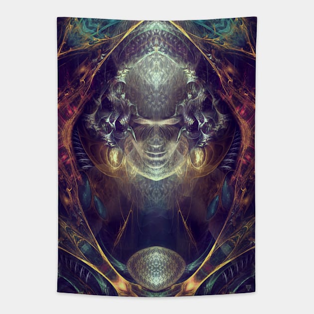 Subconscious New Growth - Visionary Fractal Manipulation - Manafold Art Tapestry by Manafold