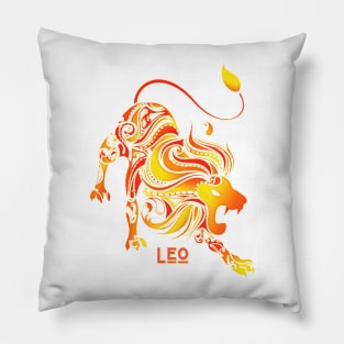 Vibrant Zodiac Leo Pillow