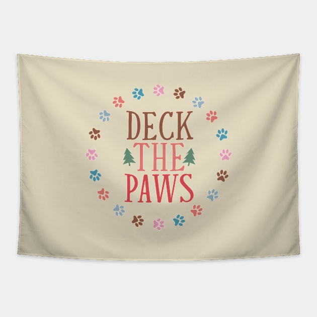 Deck The Paws - Merry Dogmas Tapestry by Pop Cult Store