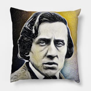 Frédéric Chopin yellow Portrait | Frédéric Chopin Artwork 9 Pillow