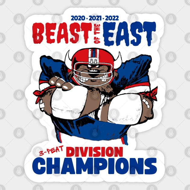 Buffalo Bills East Division Champions 2020 Decal