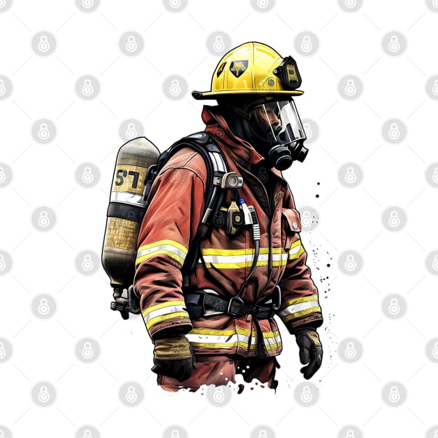 Courageous Firefighting by Printashopus