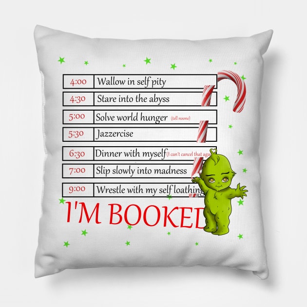 I'm booked candycane Pillow by ImSomethingElse