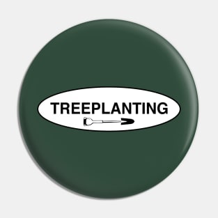 Treeplanting - Shovel/Speed Spade (white) Pin