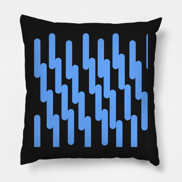 blue water lines Pillow by stuartchard