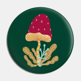 Mushroom illustration Pin