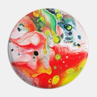 Technicolor Drips Pin