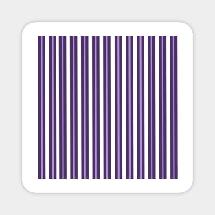 White and Purple Stripe Pattern Magnet