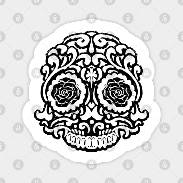 Mexican skull Magnet by Kdesign