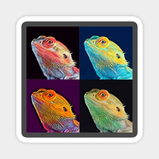 Artful Bearded Dragon Magnet