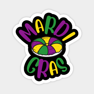 Mardi Gras (King Cake) Magnet