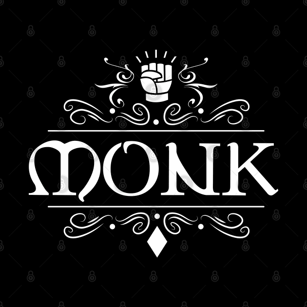 Monk Character Class TRPG Tabletop RPG Gaming Addict by dungeonarmory