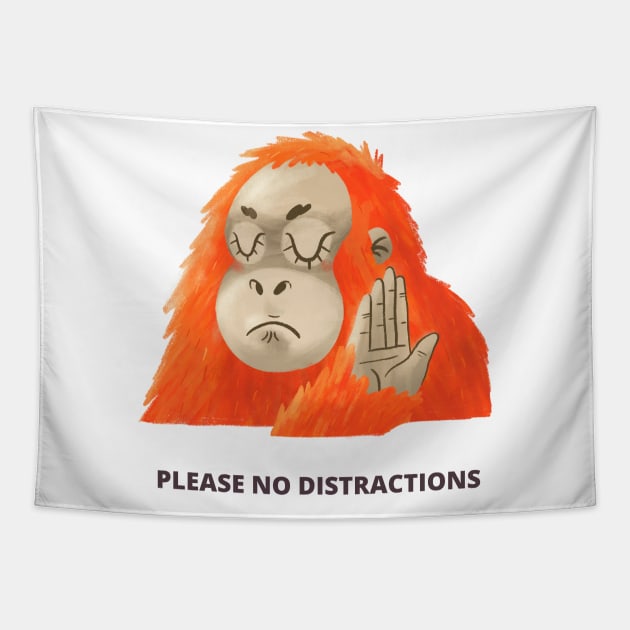 Please No Distractions Gift For Colleagues Gift For Developer QA Engineer Project Manager Tapestry by ohsheep