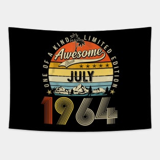 Awesome Since July 1964 Vintage 59th Birthday Tapestry