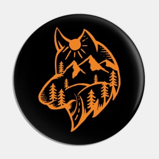 Wolf Forest Pin