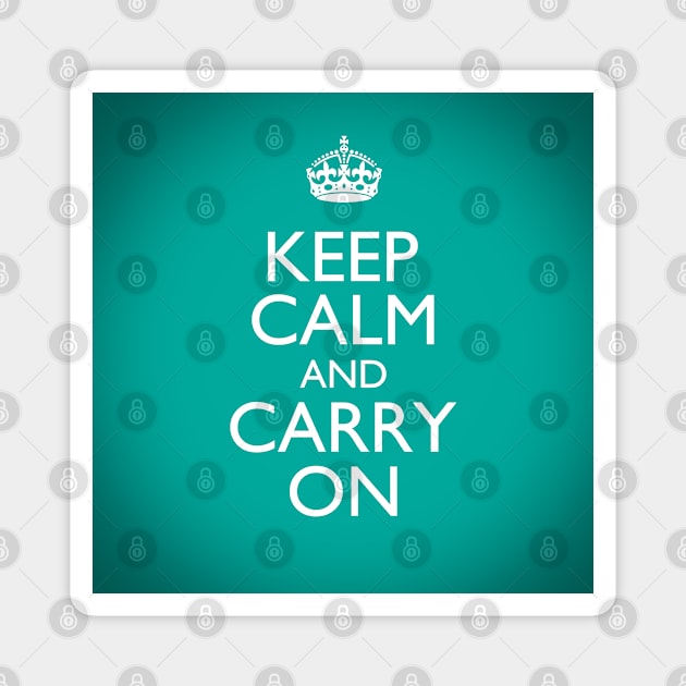 Keep Calm and Carry On Magnet by 5sizes2small