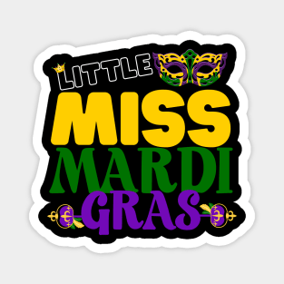 Little Miss Mardi Gras Magnet