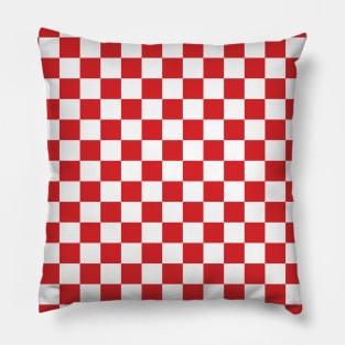 Candy Cane Check Pillow