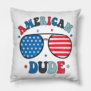 American Dude Kids Shirt - Freedom Toddler Tee - Boys 4th Of July Kids Shirt Pillow