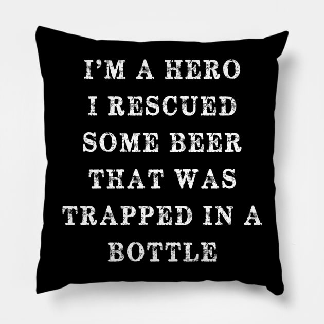 Gift For Beer Lover Pillow by JD_Apparel