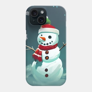 Little Snowflake Snowman Phone Case