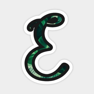 E initial cursive Magnet