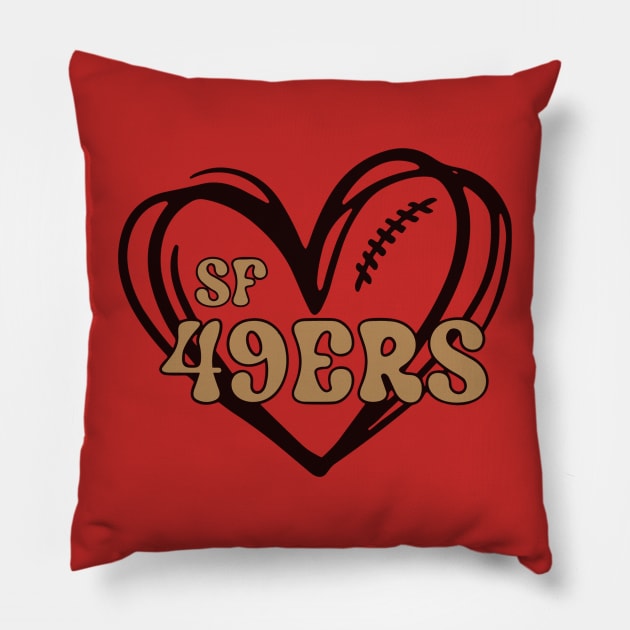 49ers Fan Pillow by RansomBergnaum