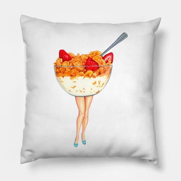 Cereal Pin-Up Pillow by KellyGilleran