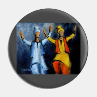 Bhangra dancers Pin